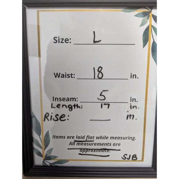 St Johns Bay Floral Skort Size L Draw String Waist Pockets Stretch 17" L - Picture 6 of 6